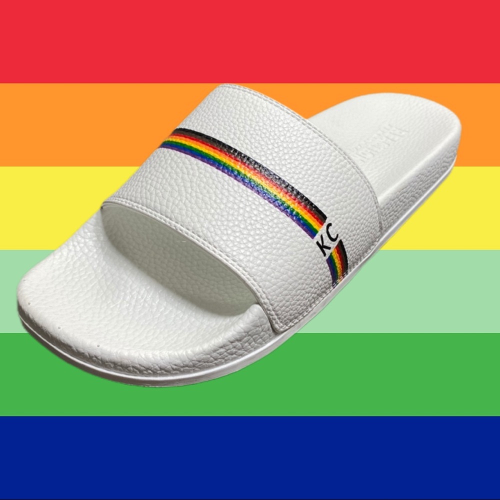 KENNETH COLE REACTION SLIDE FOR PRIDE MENS SANDAL - Picture 1 of 5